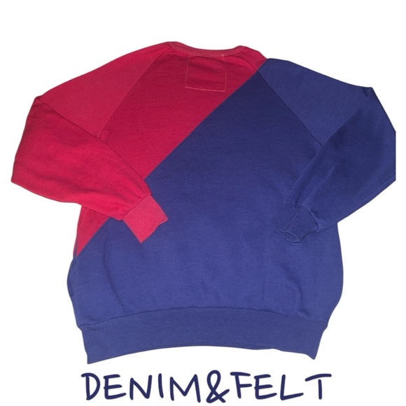 AVIATOR NATION Glider Colorblock Crewneck Sweatshirt/Pullover w/ Pockets | EUC!! - Picture 2 of 5